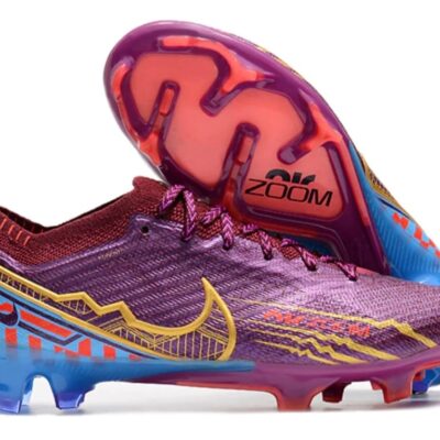 Chuteira Campo Nike Zoom Mercurial Vapor 15 Elite FG Mbappe Roxa