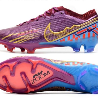 Chuteira Campo Nike Zoom Mercurial Vapor 15 Elite FG Mbappe Roxa